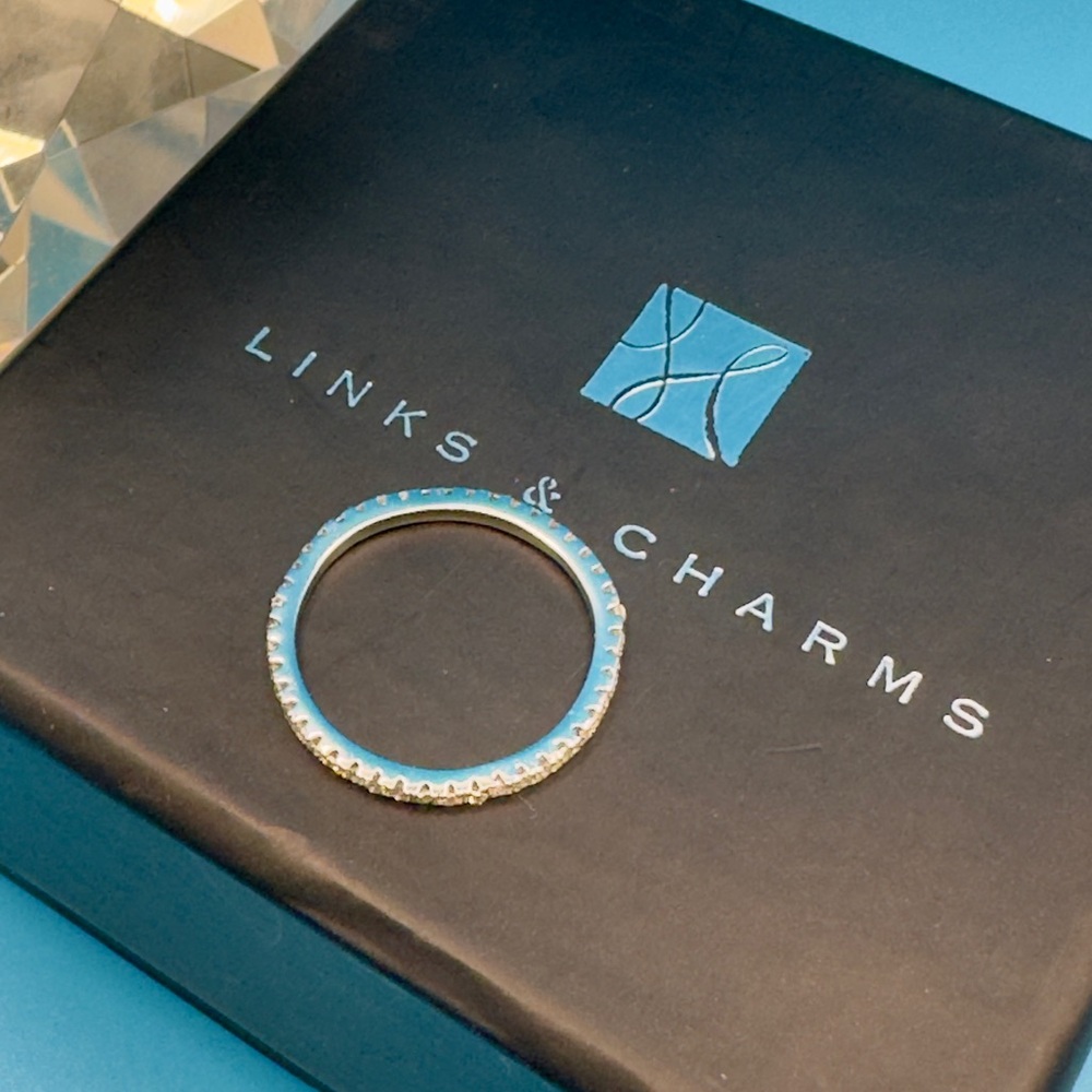 Sterling Silver Eternity Ring Band - Picture 5 of 5